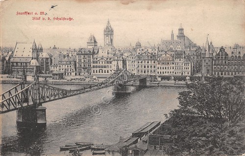 Cartolina Frankfurt a. M Blid b.d.Schlistrasse 1912