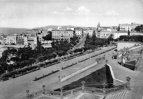 Cartolina Frascati Villa Torlonia panorama parziale 1957