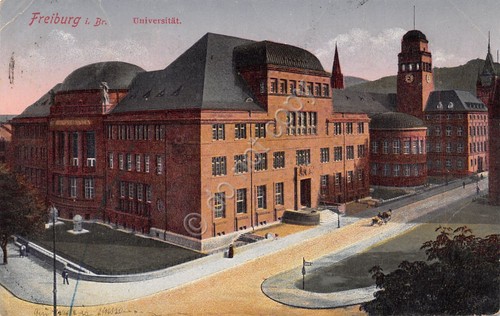 Cartolina Freiburg Universitat 1922