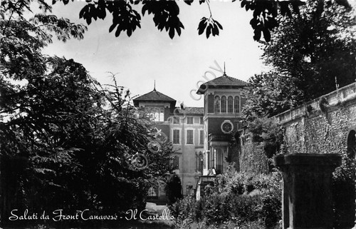 Cartolina Front Canavese Castello 1953