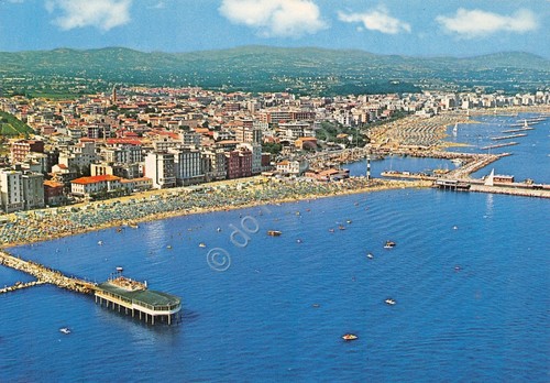 Cartolina Gabicce Panorama dal mare anni '70