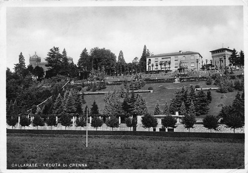 Cartolina Gallarate Veduta di Crenna 1954