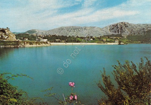 Cartolina Gallo Matese lago e panorama anni '90
