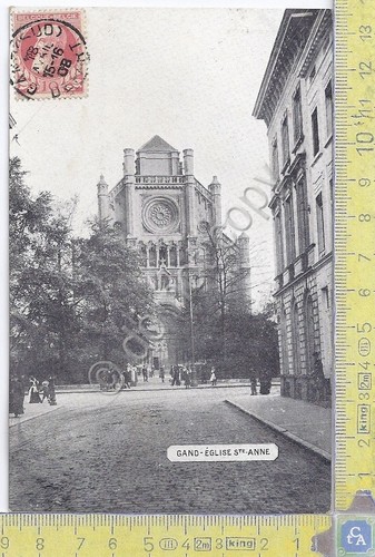 Cartolina Gand - Gent - Eglise Saint Anne - Vg …