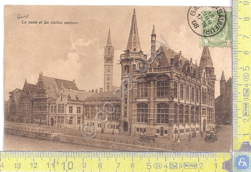 Cartolina Gand - Gent - Poste er Vieilles Maisons - …