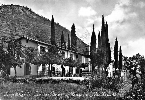 Cartolina Gardone Riviera Lago di Garda Albergo San Michele