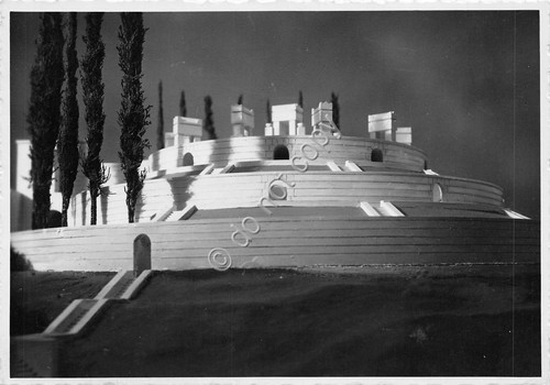 Cartolina Gardone Riviera Vittoriale Mausoleo 1942
