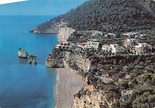 Cartolina Gargano Litorale Vieste Mattinata Baia dei Mergoli
