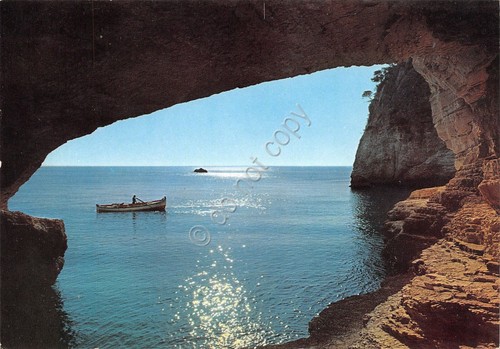 Cartolina Gargano Vieste Grotta Smeralda