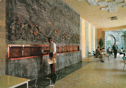 Cartolina Gaverina Fonte Centrale animata 1970