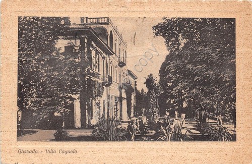 Cartolina Gazzada Villa Cagnola 1951 (Varese)