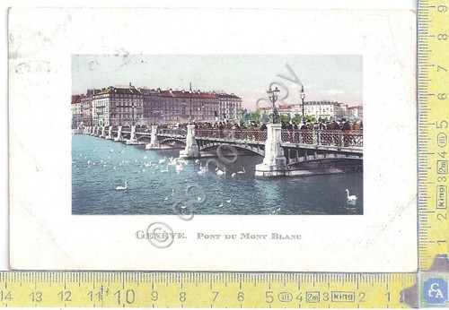 Cartolina Geneve - Pont du Mont Blanc - Vg Suisse …