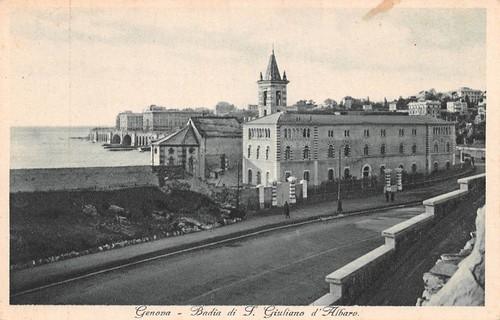 Cartolina Genova Badia San Giuliano di Albaro