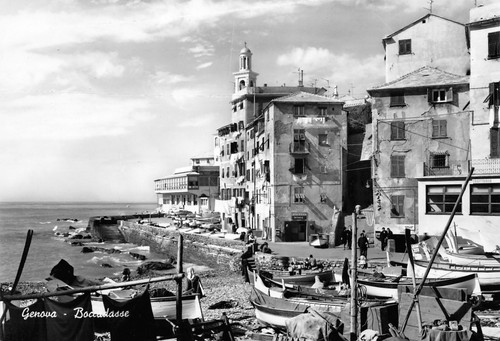 Cartolina Genova Boccadasse barche