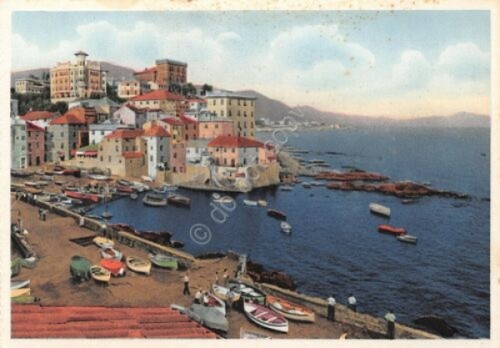 Cartolina Genova Boccadasse Illustrata