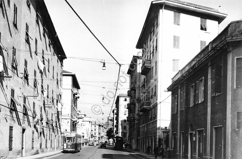 Cartolina Genova Bolzaneto Via Costantino Reta