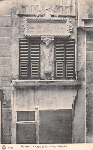 Cartolina Genova Casa di C. Colombo Ed. Brunner