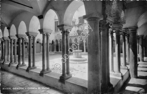 Cartolina Genova Chiostro San Matteo Ed Brunner