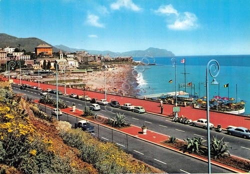 Cartolina Genova Corso Italia