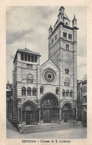 Cartolina Genova Duomo San Lorenzo