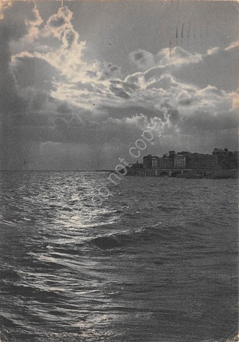 Cartolina Genova Lido di Albaro Tramonto 1949