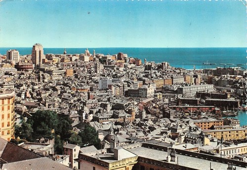 Cartolina Genova Panorama 1958