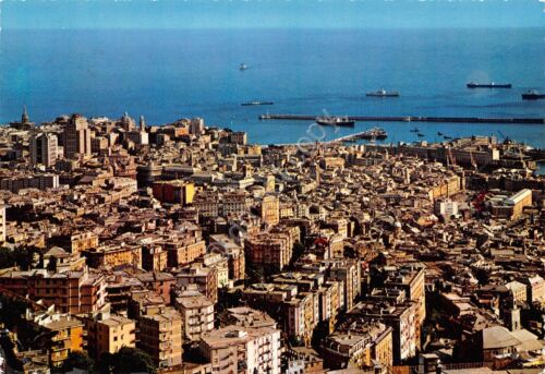 Cartolina Genova Panorama della città 1985