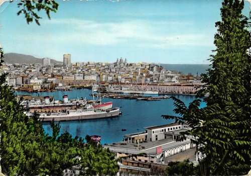 Cartolina Genova Panorama e Porto 1960