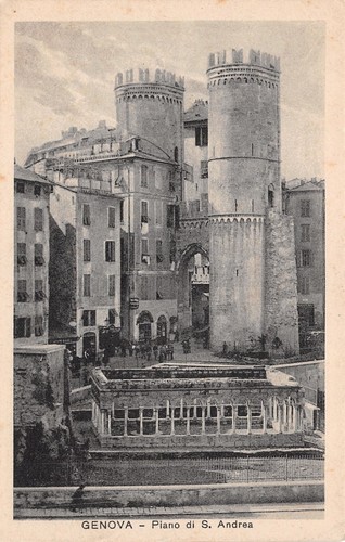 Cartolina Genova Piano di S. Andrea Animata