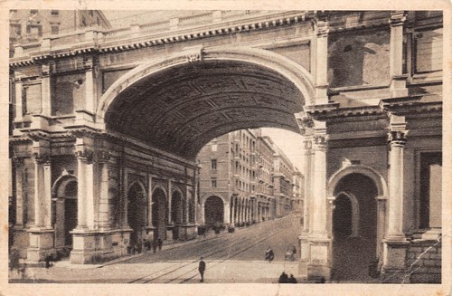 Cartolina Genova Porta Monumentale 1939
