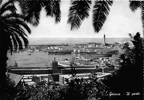 Cartolina Genova Porto