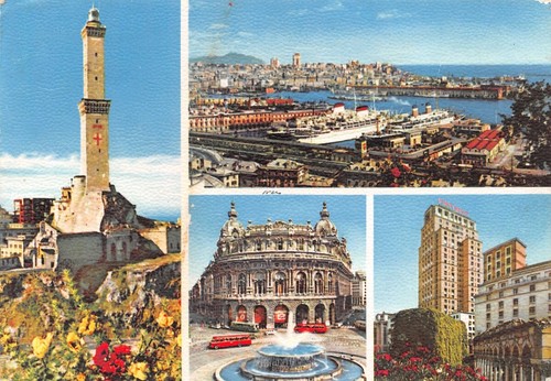 Cartolina Genova Porto e vedutine 1963