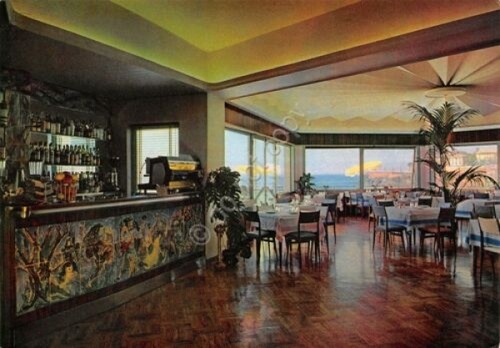 Cartolina Genova Quarto Ristorante Tre Pini il bar