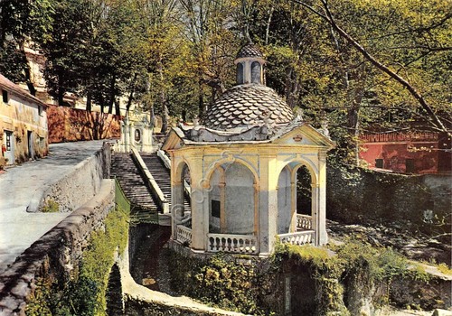 Cartolina Genova Santuario dell' Acquasanta la cappelletta