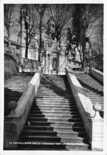 Cartolina Genova Santuario N.S. dell' Acquasanta scala santa e cappelletta …