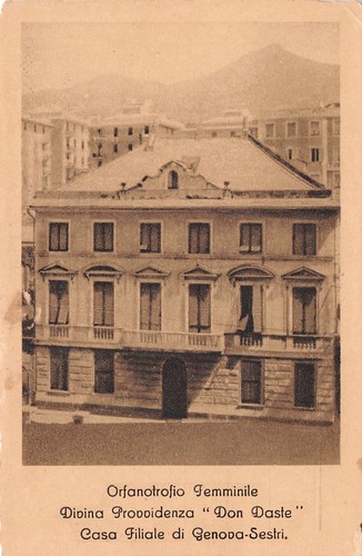 Cartolina Genova Sestri Orfanatrofio femminile Don Daste