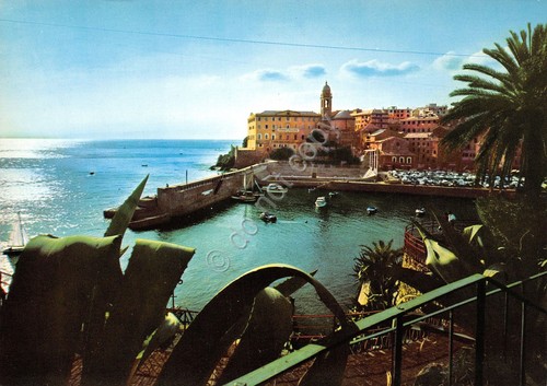 Cartolina Golfo Paradiso porticciolo di Nervi (Genova)