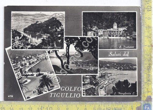 Cartolina Golfo Tigullio Saluti da Multivisione