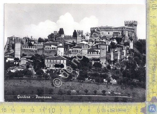 Cartolina Gradara - Panorama - 1956 (Pesaro)