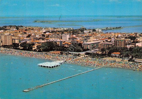 Cartolina Grado Panorama spiaggia panorama aereo