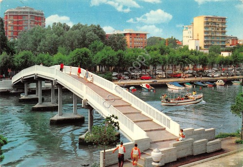 Cartolina Grado Ponte Nuovo su Canale Schiusa 1971