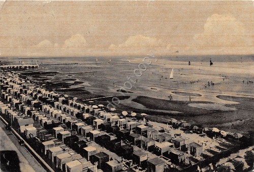 Cartolina Grado spiaggia stabilimento balneare