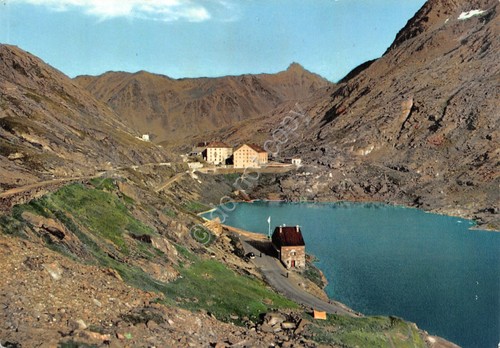 Cartolina Gran San Bernardo Lago e Ospizio