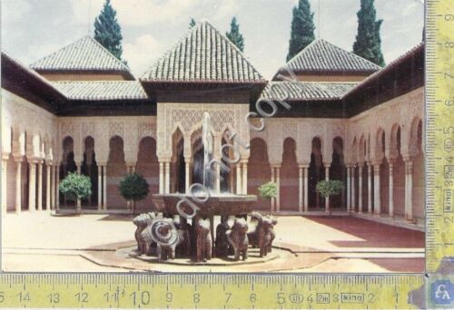 Cartolina Granada - Alhambra - Patio de los Leones
