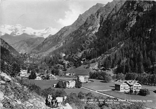 Cartolina Gressoney St. Jean - Fraz. Sendre e Chemonal - …