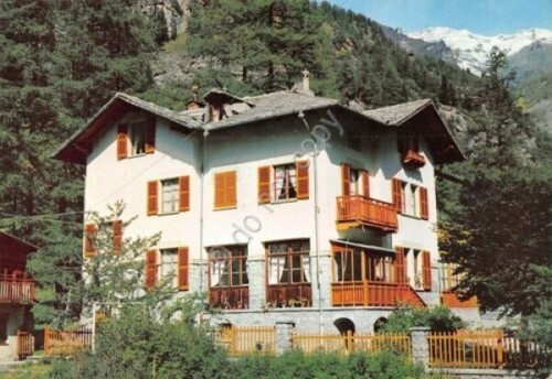 Cartolina Gressoney St Jean Pensione La Capannella