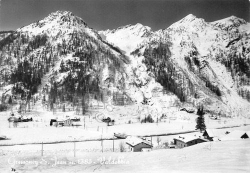 Cartolina Gressoney St Jean Valdobbia Panorama