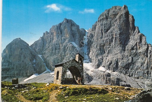 Cartolina Gruppo del Brenta Chiesetta del Brentei Cima Tosa Crozzon …