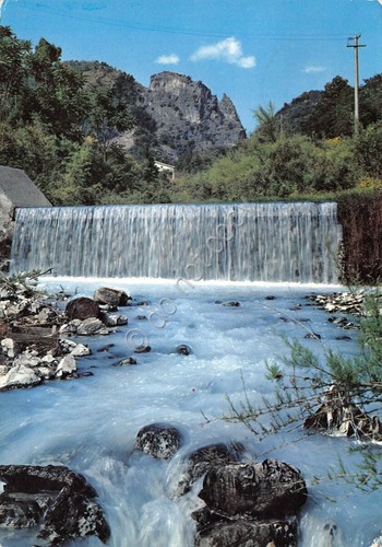 Cartolina Guardia Piemontese Terme cascata 1969
