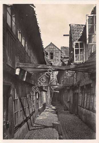 Cartolina Hamburg Alt Schwarzer Morian an der Steinst anni '40